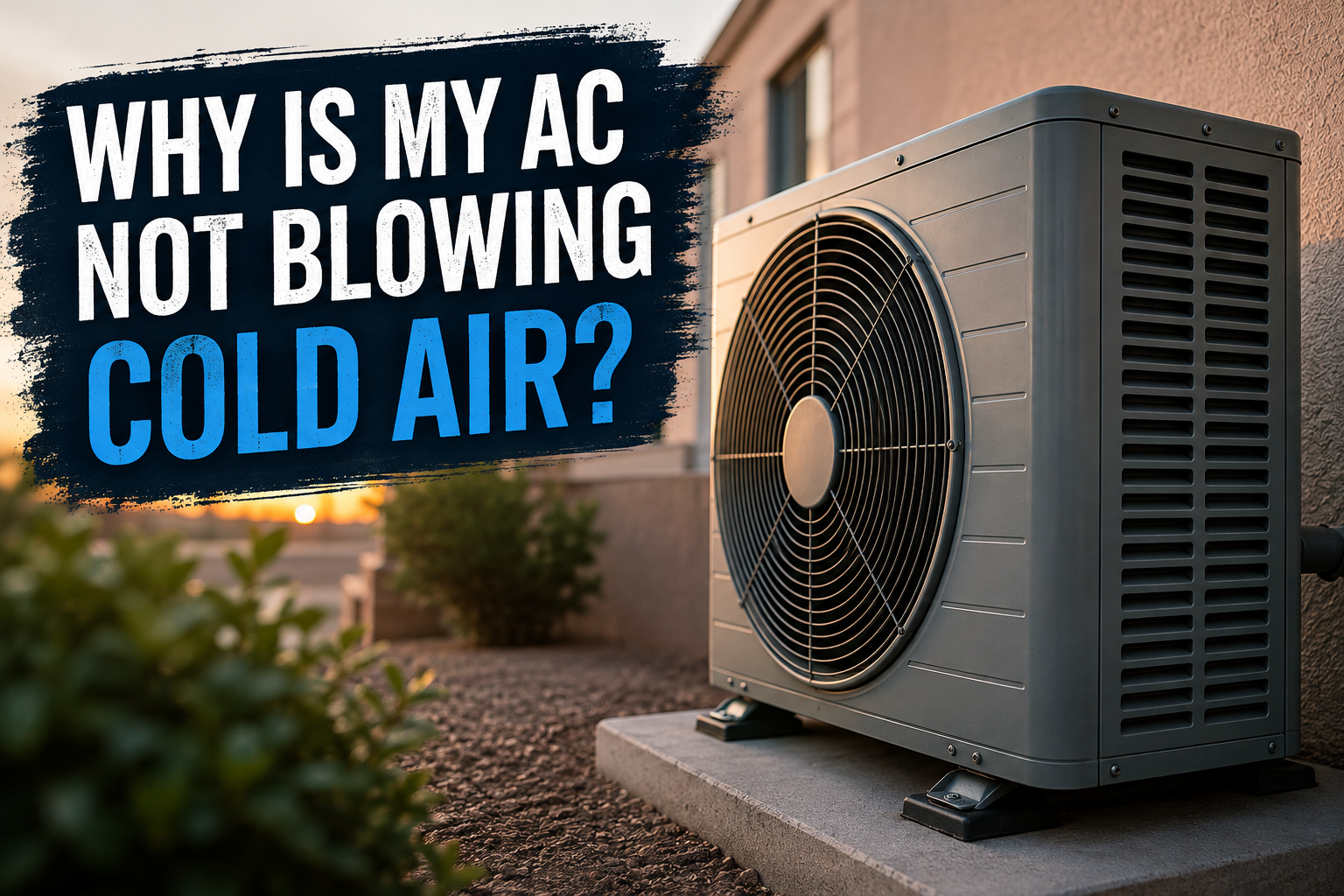 Outdoor AC unit not blowing cold air in Phoenix, Arizona